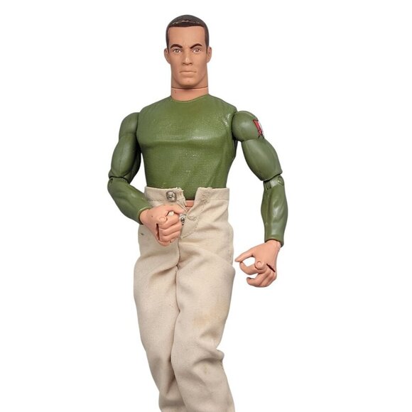 1996 Hasbro GI Joe 12" Pawtucket 21541 Green Shirt Kacki Pants Black Boots - Picture 2 of 11